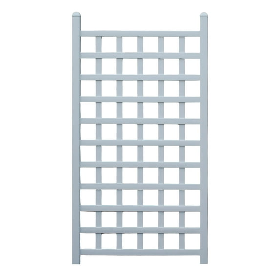 DuraTrel Country 35" x 66" White Vinyl Wall Trellis