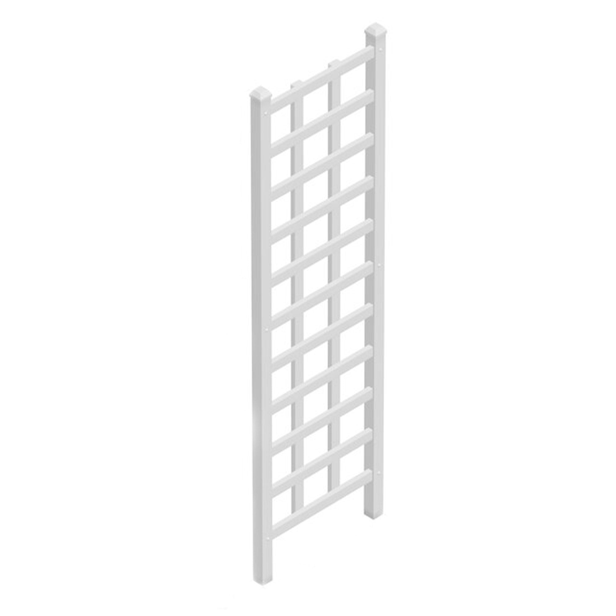 Elmwood 22" x 75" White Vinyl Garden Trellis