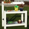 thumbnail image 1 of DuraTrel Hillcrest White Vinyl Potting Bench, 1 of 2