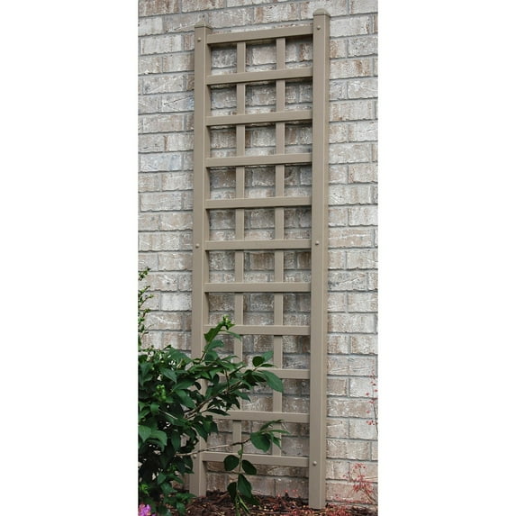 DuraTrel Providence 22" x 75" Mocha Vinyl Wall Trellis