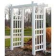 thumbnail image 1 of DuraTrel Windsor 72" x 85" White Vinyl Arbor, 1 of 2