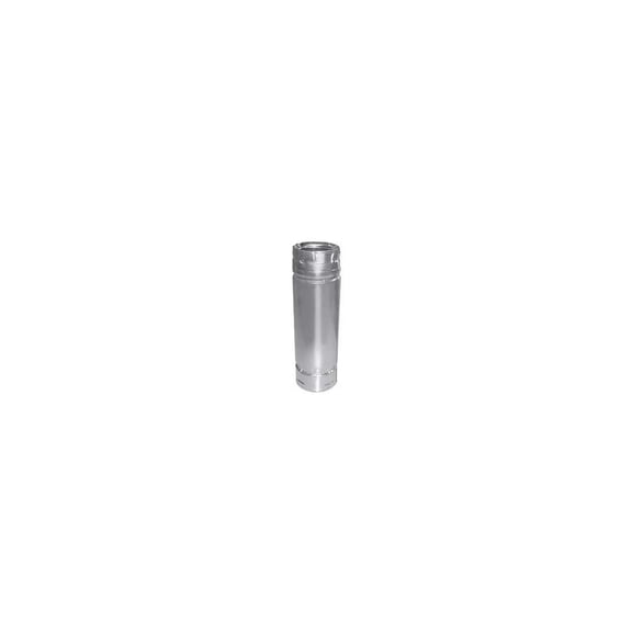DuraVent 3PVL-12S Pellet Vent Stove Pipe, Twist Lock, 3 x 12 In. - Quantity 1