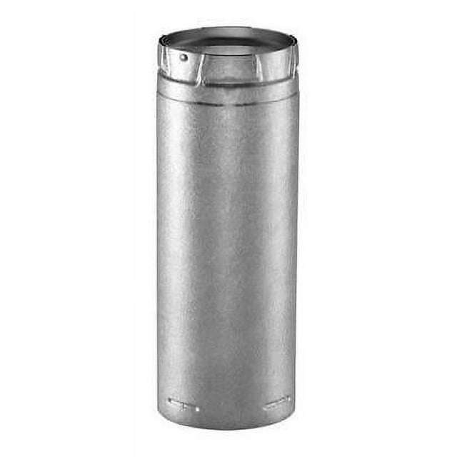 DuraVent 4 in. Dia. x 24 in. L Galvanized Steel Double Wall Stove Pipe