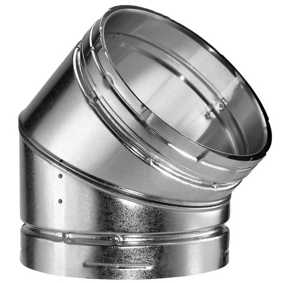 DuraVent B10GVL45 45 deg Type B Round Gas Vent Pipe Adjustable Elbow