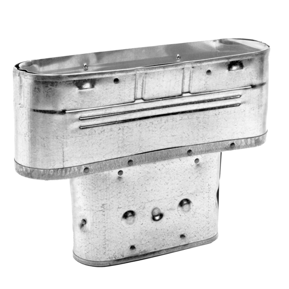 DuraVent 4GWX6 4 in. I.D Type B Oval Gas Vent - Double Wall - 4 to 6 in. Increaser