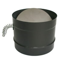 DAMPER SECTION6"BLK PIPE (Pack of 1)