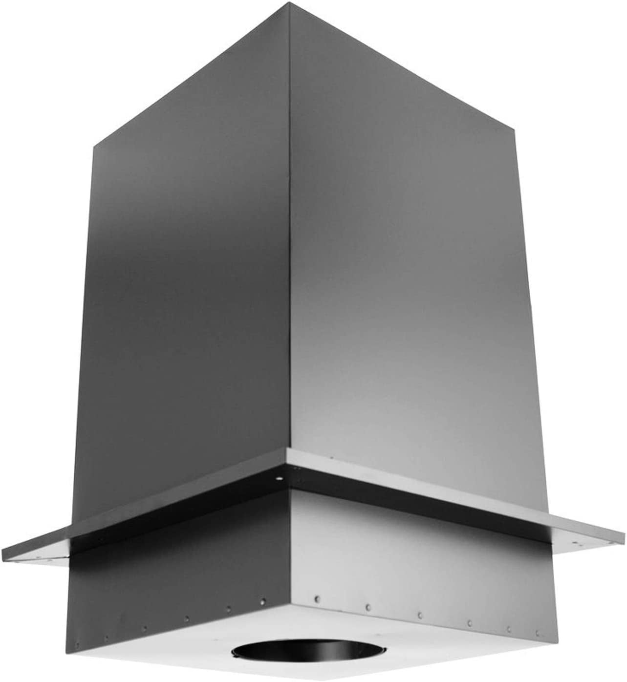 DuraVent 6DP-CS24 DuraPlus 6 Inch Galvanized Steel Ceiling Support Box and Trim Collar for Wood Burning Stove Exhaust Vent Pipe
