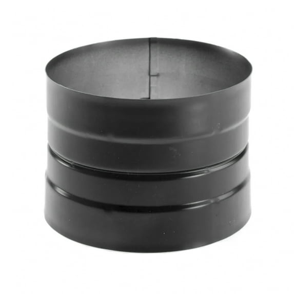 DuraVent 8 in Single Wall double skirted Stovetop Adapter, Black