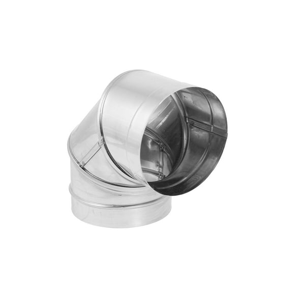 DuraVent DBK 6-Inch Stainless Steel Single Wall 90 Degree Stovepipe