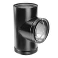 thumbnail image 1 of DuraVent DVL 7" Diameter Galvanized Steel Double Wall Tee w/Clean Out Cap, 1 of 5