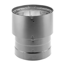 DuraVent DVL Double-Wall Stove Pipe Increaser, 8 to 6 Inches Diameter