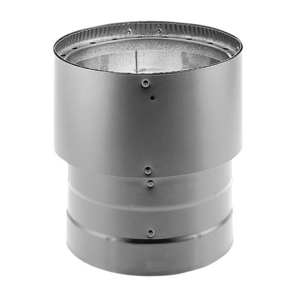 DuraVent DVL Double-Wall Stove Pipe Increaser, 8 to 6 Inches Diameter