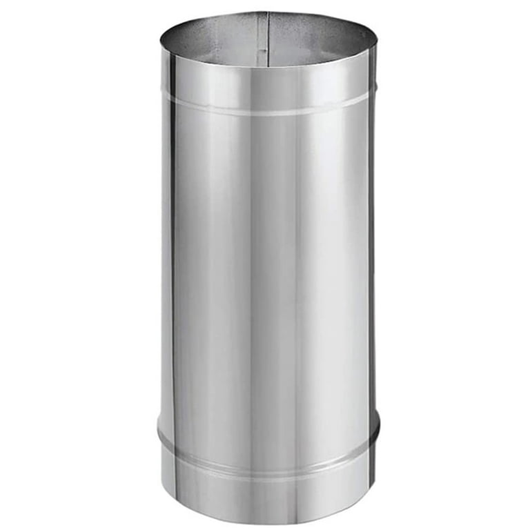 DuraVent DuraBlack Stainless Steel Single Wall Stove Pipe, 48 x 6 Inch 