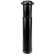 DuraVent DuraBlack Stainless Steel Single Wall Stove Pipe, 48 x 6 Inch 