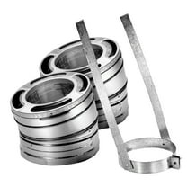 DuraVent 6" 30-Degree Stainless Steel Swiveling Elbow Kit for Wood Stove Venting, DuraPlus