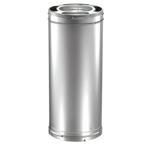 DuraVent DuraPlus Galvanized Steel Triple Wall Wood Burning Stove Pipe