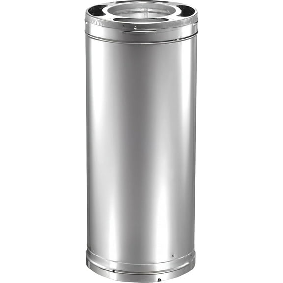 DuraVent DuraPlus Triple-Wall Chimney Stove Pipe, 6" x 36" - Galvanized Steel Vent and Exhaust Connector for Wood, Oil, Coal or Gas Stoves, Twist-Lock Installation, High-Temperature Venting System