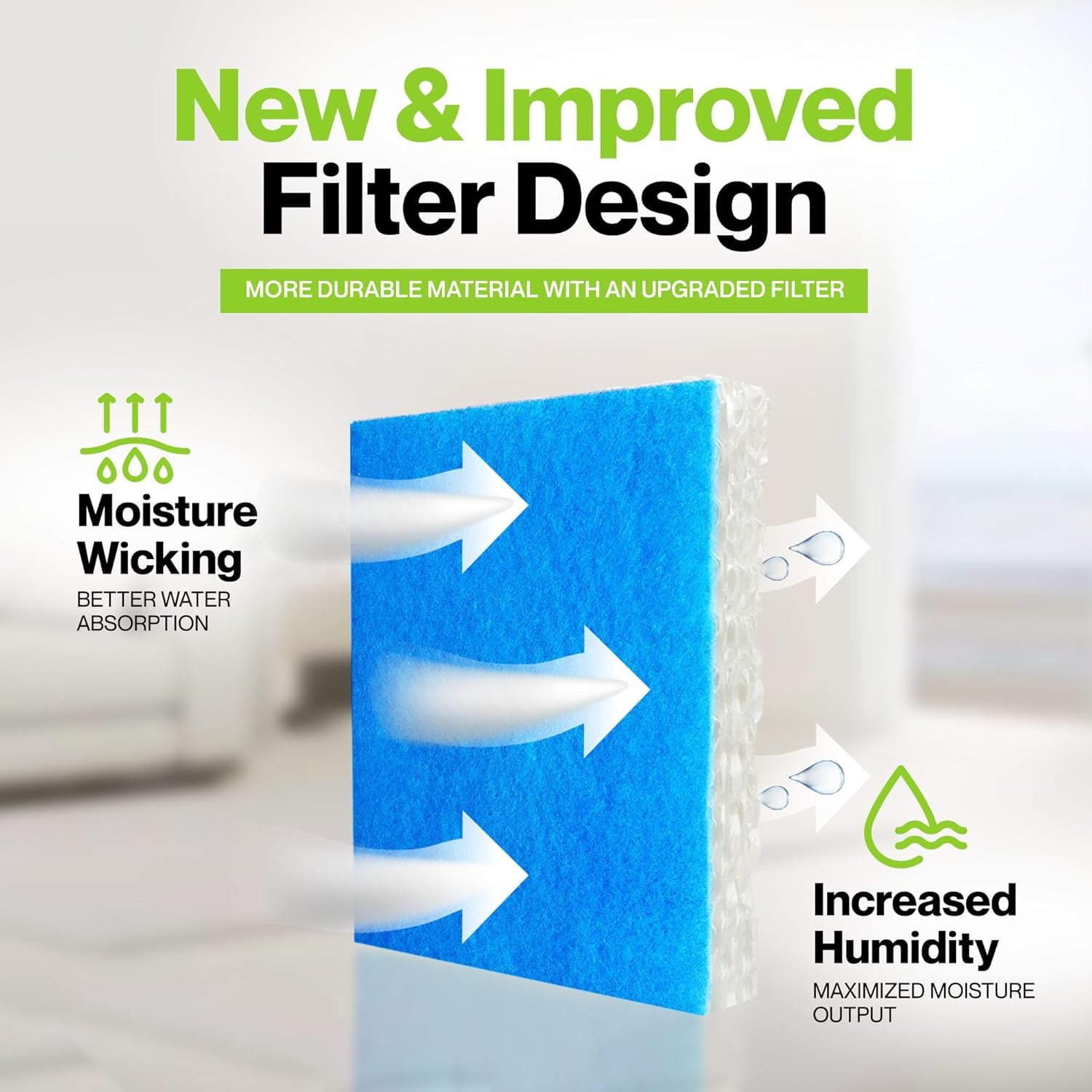 Filter Replacements for  Filter Humidifier Filter T, 6 Pack