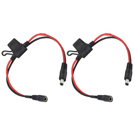 Durability 14AWG Coppers Power Extension Cable With 10A Fuse Quick Disconnects Wire Harnesses for LED Strips Surveillanc