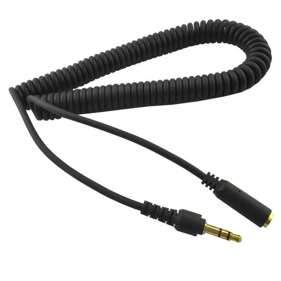 Durability 3.5mm Coiled Extension Cord for Smartphone Computer Camera Use