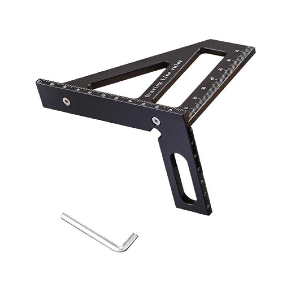 Durability 45/90 Degree Angles Measuring Tool For Engineers Heavy dutys Ruler Precise Woodworking Instrument