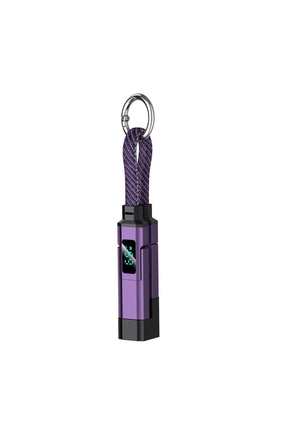 Durability Alloy Keychain Data Cable with Digital Display PD3.0/PD2.0 Charging Wire &Efficient 40Gbps Data Transfer