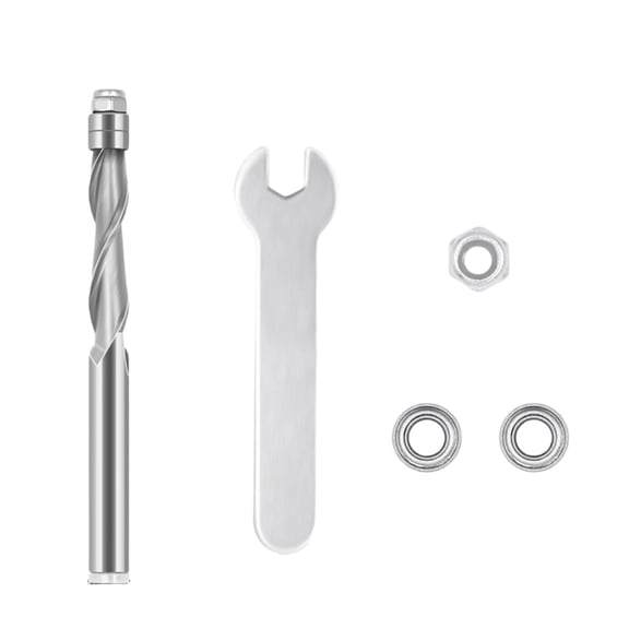 Durability Alloy Steel Flush Trim Router Kit 1/4in Round Shank For Furniture Making Woodworking Project Woodworking Tool