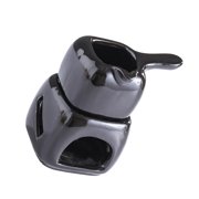 Durability Aromatherapies Oil Burners Ceramic Fondue Melting Pots for Chocolate and Butter in Elegant White Finish