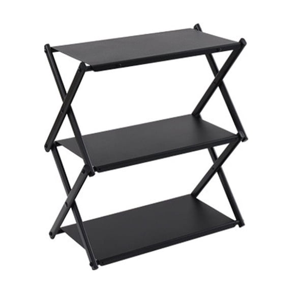 Durability Camping Table Foldable Metal Shelf For Tent Picnics Backyard