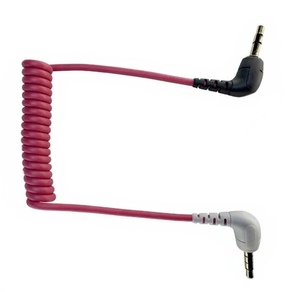 Durability Coiled Microphones Cable For Smartphones Extends From 20Cm To 40Cm Length 3.5Mm to TRRS 3.5Mm Cable