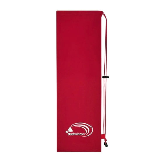 Durability Flannel Badminton Rackets Bag With Drawstring Closure And Spring Buckles For Secure Storage