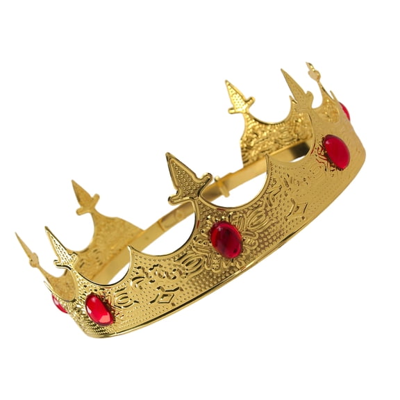 Durability Metal Crowns King Headpiece Stage Actor Crowns Unique Costume Crowns Suitable for Men Parties Event Accessories