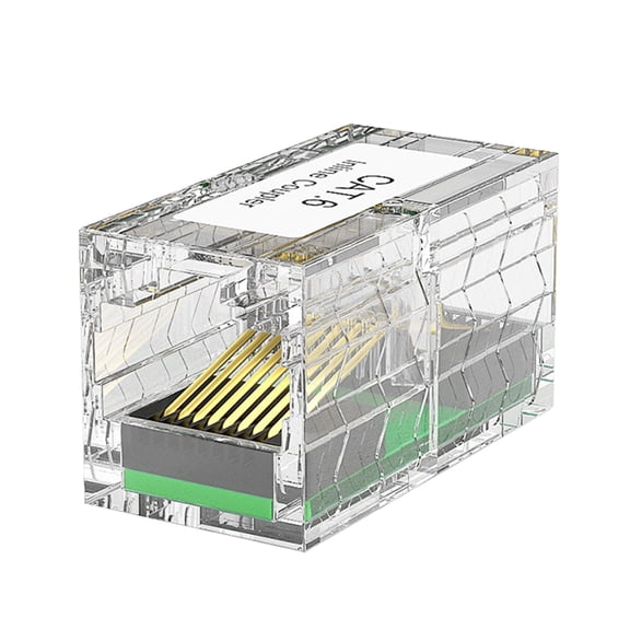 Durability Metal Shielded Ethernet Cable Couplers Gold Plated Contacts Highly speed Data Transfer Compatible for Cat6 Cable