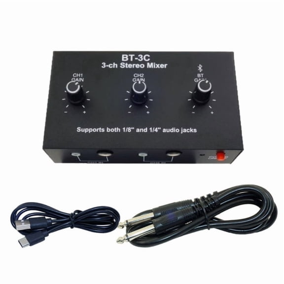 Durability Metal Sound Mixer With 15Hour Battery Life Perfect For Musicians And Content Creators Studio Recording