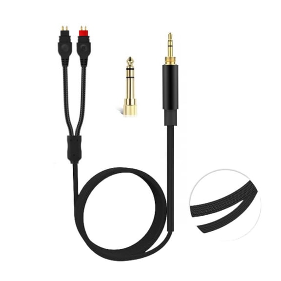 Durability Nylon 3.5mm Headphone Wire 6.35mm Screw Adapter Compatible for HD580 HD600 HD650 HD660 HD660S Cable