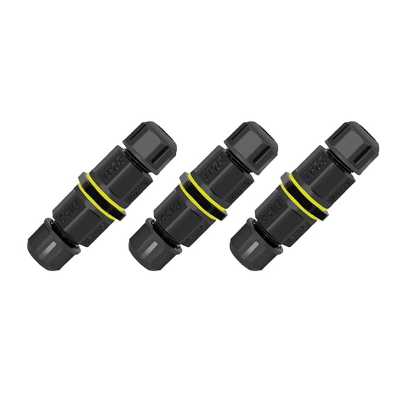 Durability Nylon Silicone 3Pin Screwless Waterproof Electrical Wire Terminals Connector for Industrial Setting Plug