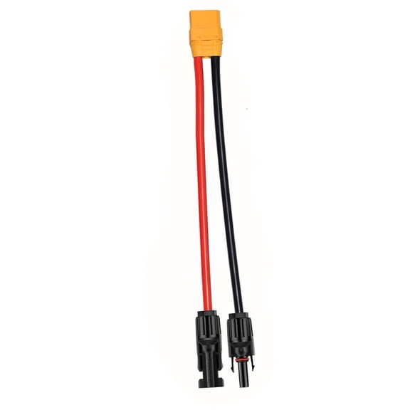 Durability PVC Solar to XT90 Adapter Cable Extension Cord Compatible for Solar Generators Solar Charging Cable