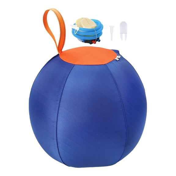 Durability Polyester Inflatable Dog Ball Toy with Zippers for Training Venting Playing and Safe Storage
