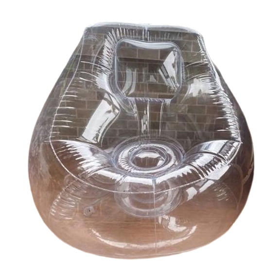 Durability Pool Side Inflatable Sofa Chair Clear Leak Proof Furniture Blowing Up Air Couch for Relaxation Lawns Balcony