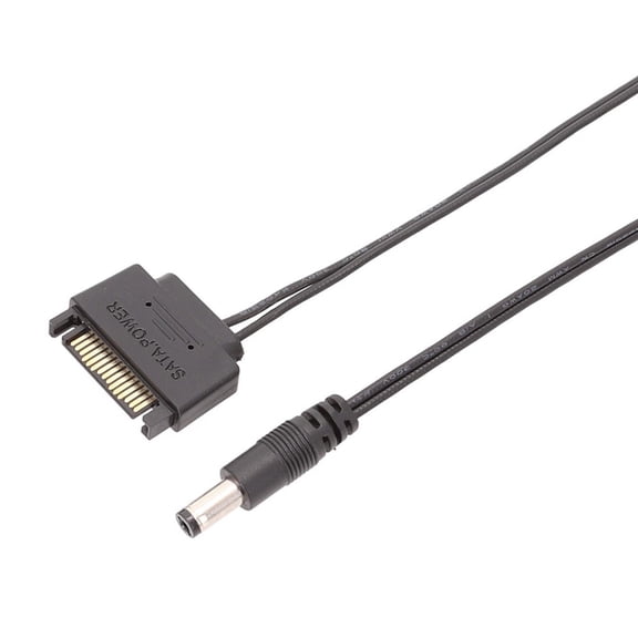 Durability SATAs to DC5521/DC5525 Adapter Power Cable 12V Output, Perfect for DIY Projects Device Upgrades,Accessories