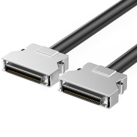 Durability SCSI Cable SCSI Female to Female Cable with Metal Shell for MO Devices and Arrays Plugs and Play