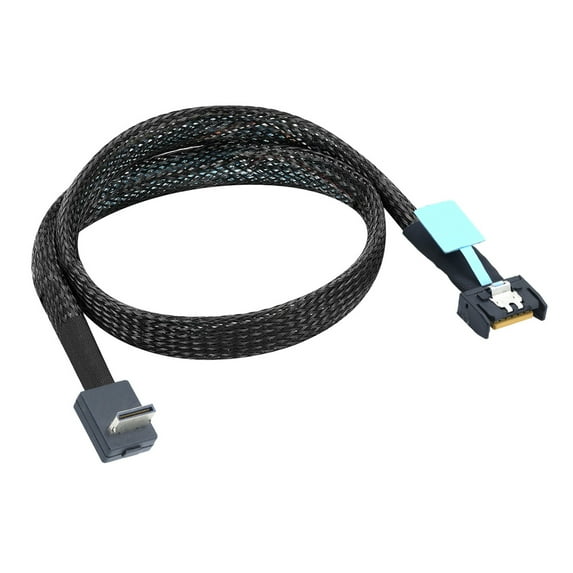 Durability Server Gen 5 PCIE 4I 38P to SFF8611 4I 90degree Data Cable for Networking and Server Equipment