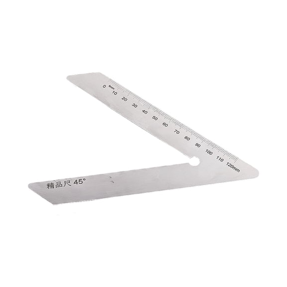 Durability Stainless Steel Measuring Ruler Accurate 45 And 90 Degree Angled For Woodworking Framing Crafting Projects