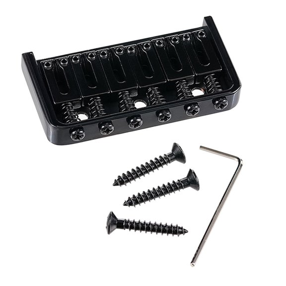 Durability String Through Guitar Bridge Systems For Electric Guitars With Ergonomic Precisions Machined Guitar Bridge
