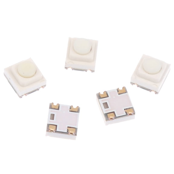 Sealed Microed Tact Switches 31X33Mm Plastic White 4 Legs High Sensitivity Microswitches For Wearable Devices