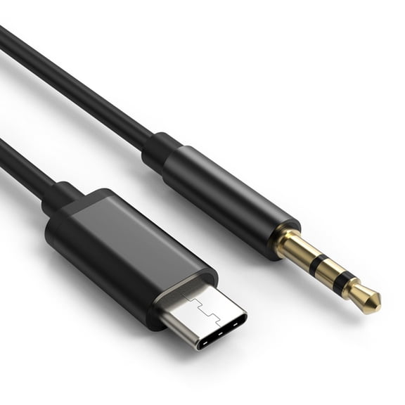 Durability USB C to 3.5mm Stereo Cable for Smartphones Tablets Laptops Cable with Plugs and Play Functionality