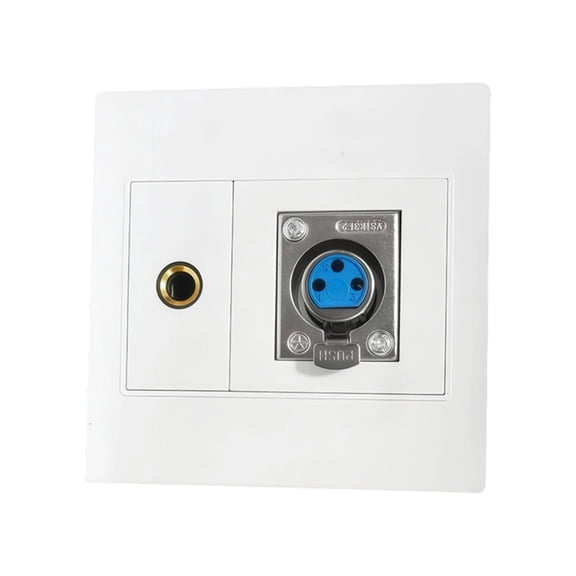 Durability Wall Mount Panel with XLR/Speakon/Speakon 1/4Inch Port Wall Plate Insert for Reliability Sound Connection
