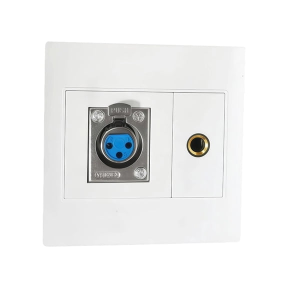 Durability Wall Mount Panel with XLR/Speakon/Speakon 1/4Inch Port Wall Plate Insert for Reliability Sound Connection