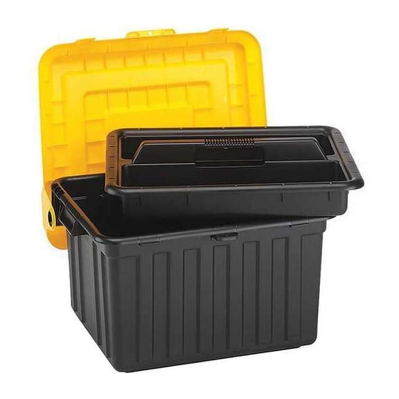 Durabilt Attached Lid Container, 23-5/8inLx19inW 0441GRBKYL.02
