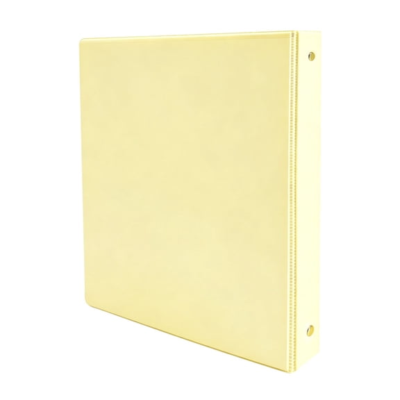 Durable 1 Inch Binder Folder For Classroom Handouts And Office Forms, Yellow Plastic, 1 Pack